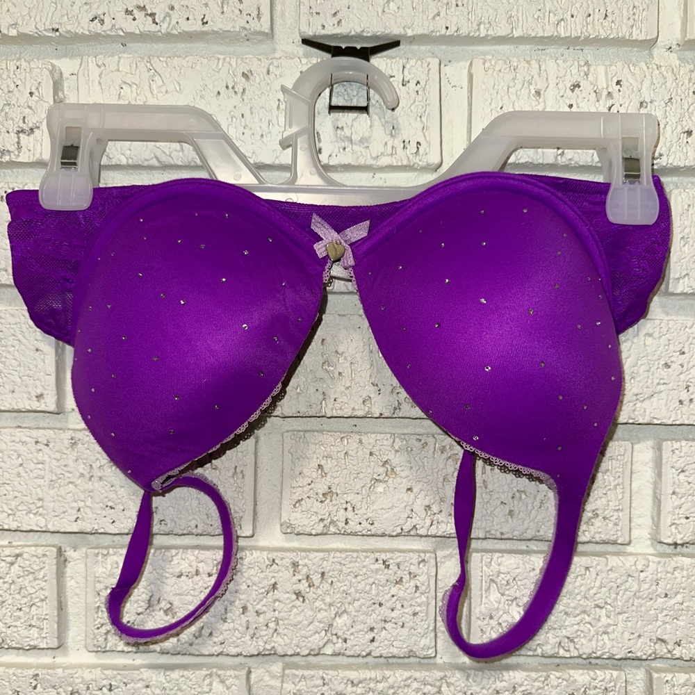 Victoria's Secret Purple Bra with Silver Accents
